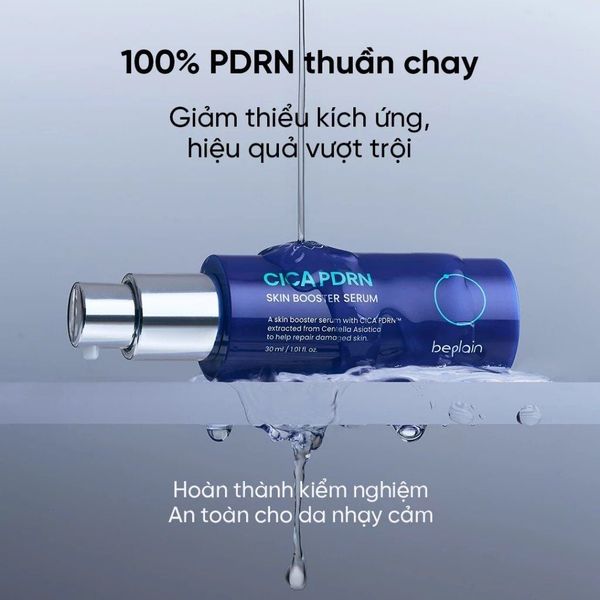 Serum Beplain Rau Má PDRN Phục Hồi, Cấp Ẩm, Căng Bóng Da 30ml Cica PDRN Skin Booster Serum