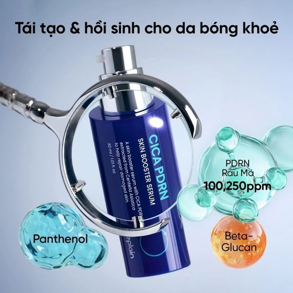Serum Beplain Rau Má PDRN Phục Hồi, Cấp Ẩm, Căng Bóng Da 30ml Cica PDRN Skin Booster Serum