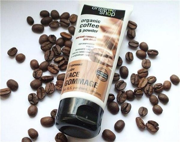 Tẩy Da Chết Mặt Organic Shop Organic Coffee & Powder Face Gommage Chiết Xuất Hạt Cà Phê 75ml