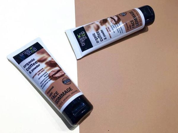 Tẩy Da Chết Mặt Organic Shop Organic Coffee & Powder Face Gommage Chiết Xuất Hạt Cà Phê 75ml