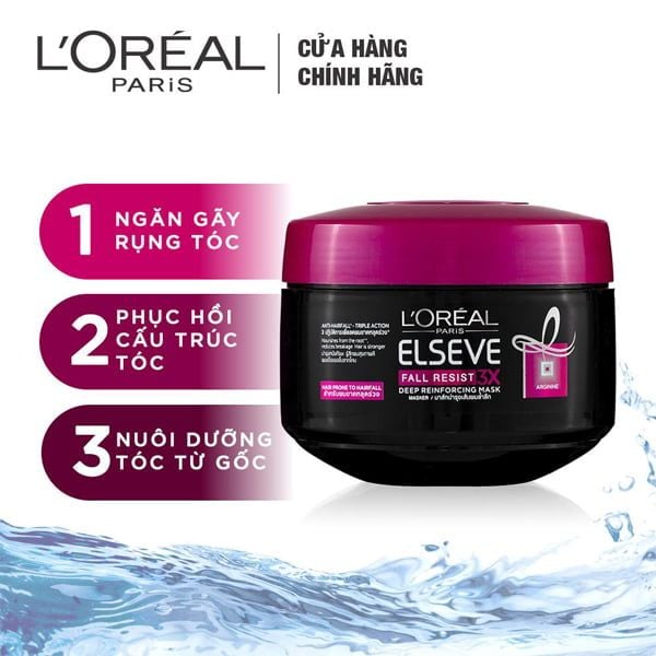 Kem Ủ Tóc L'Oréal Paris Ngăn Rụng Tóc 200ml Fall Repair 3X Mask