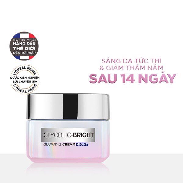 Kem Dưỡng Loreal Glycolic - Bright Glowing Cream Sáng Da Ban Ngày 50ml