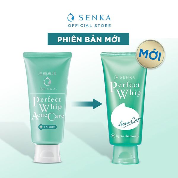 Sữa Rửa Mặt Senka Perfect Whip Acne Care Dành Cho Da Mụn 100g