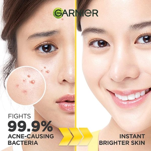 Sữa Rửa Mặt Garnier Giảm Mụn & Sáng Da 60ml Bright Complete Anti-Acne Cleansing Foam