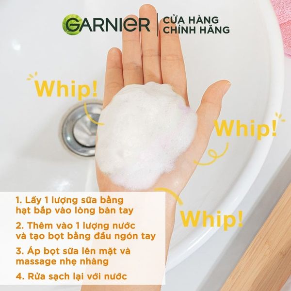 Sữa Rửa Mặt Garnier Giảm Mụn & Sáng Da 60ml Bright Complete Anti-Acne Cleansing Foam