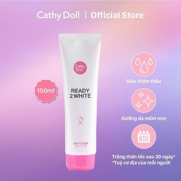 Sữa Dưỡng Thể Cathy Doll Ready 2 White Trắng Da 150ml