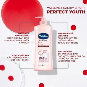 Sữa Dưỡng Thể Vaseline Ngăn Ngừa Lão Hoá 350ml (MÃ MỚI)