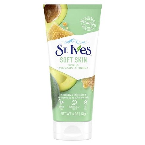 Sữa Rửa Mặt St.Ives Tẩy Tế Bào Chết Bơ & Mật Ong 170g Soft Skin Avocado & Honey Face Scrub