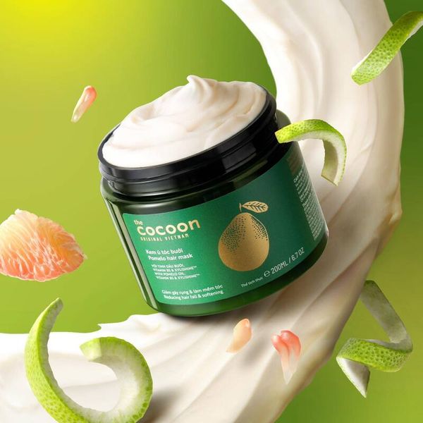 Kem Ủ Tóc Bưởi Cocoon Giảm Gãy Rụng Và Làm Mềm Tóc 200ml Pomelo Hair Mask
