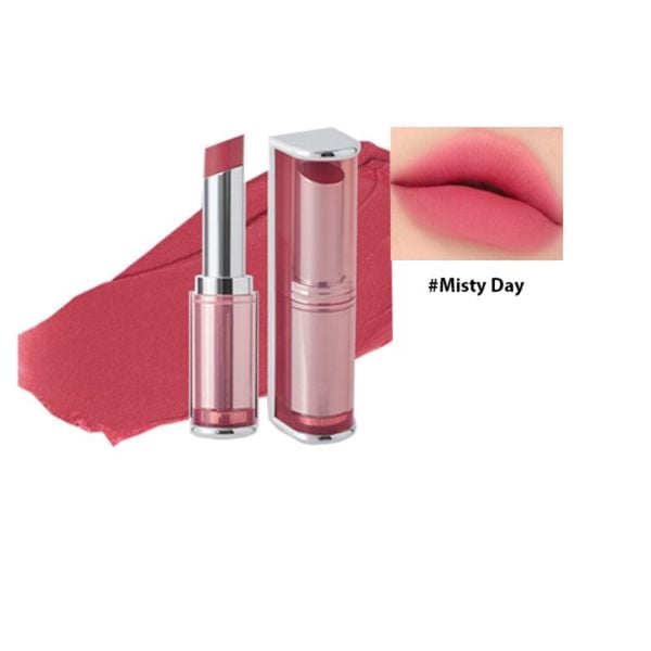 Son Thỏi 3CE Mịn Lì Misty Day - Màu Hồng Tím San Hô 4g Blur Matte Lipstick