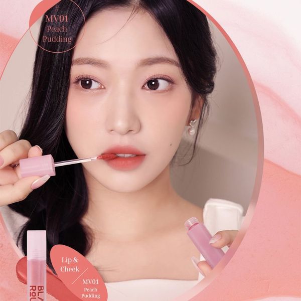 Son Kem Black Rouge MV01 Peach Pudding - Cam Đào Nude 4g