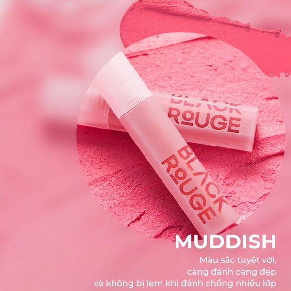 Son Kem Black Rouge MV01 Peach Pudding - Cam Đào Nude 4g