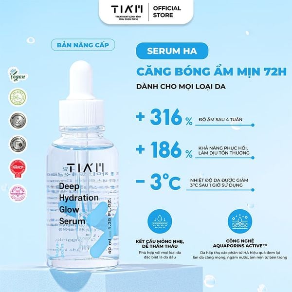 Tinh Chất Cấp Nước Căng Bóng Da Tia'm Deep Hydration Glow Serum 40ml