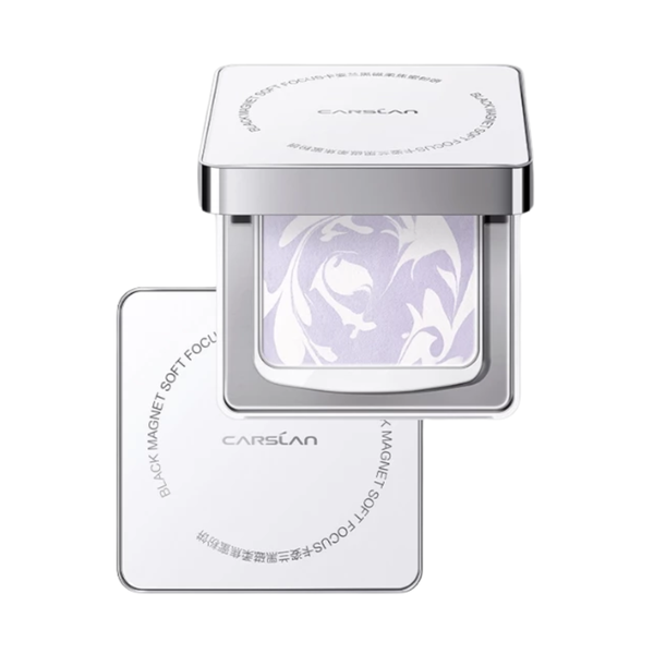Phấn Phủ Carslan Dạng Nén Nhạy Cảm Màu Tím 8g Black Magnet Soft Focus Powder 2.0