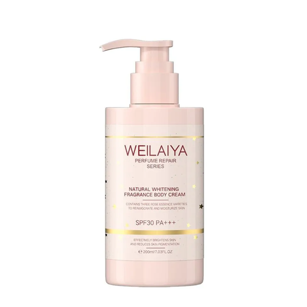 Kem dưỡng trắng da Weilaiya Natural Whitening Fragrance Body Cream SPF 30 PA+++ 200ml