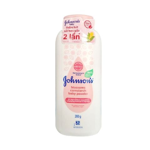 Phấn ngừa rôm sẩy cho bé Johnsons Baby Powder Blossoms Cornstarch 100g/200g/500g