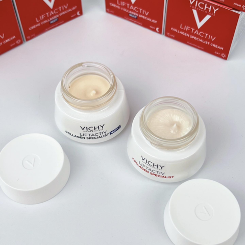Kem Dưỡng Vichy Laboratoires Liftactiv Collagen Specialist 16 Cream Night Sáng Da, Mờ Thâm Nám Ban Đêm 15ml