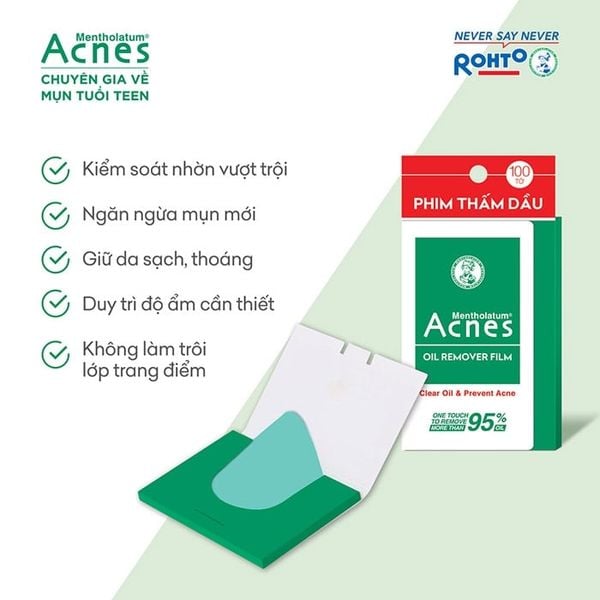 Phim Thấm Dầu Acnes Oil Remover Film 50 Tờ