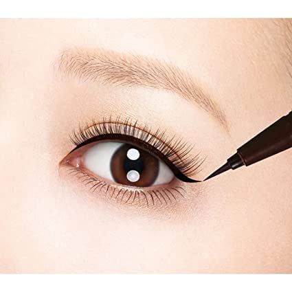 Bút Kẻ Mắt Kiss Me Heroine Make Smooth Liquid Eyeliner Super Waterproof Siêu Chống Nước Nhật Bản #Nâu Đen 0.4ml