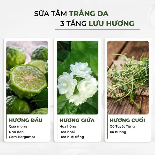 Sữa tắm trắng da cánh hoa cúc Calendula Weilaiya 450ml