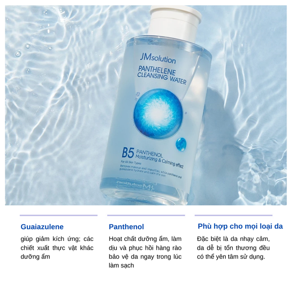 Tẩy Trang JM Solution Panthelene B5 Cleansing Water 500mL/ 850ml
