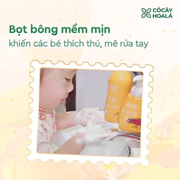 Bọt Rửa Tay Thiên Nhiên Gừng Dứa 250g Cỏ Cây Hoa Lá