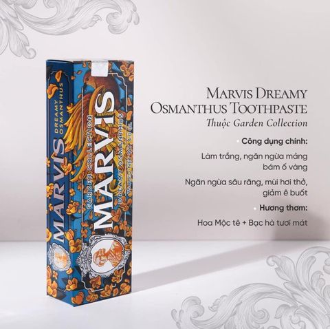 Kem Đánh Răng Marvis Dreamy Osmanthus 75ml Garden Collection Toothpaste