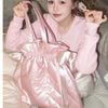 FLOWER KNOWS Túi xách dâu hồng da Pu bản to phiên bản giới hạn hè 2026 Hoa biết