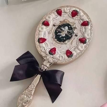 [FLOWER KNOWS] Gương cầm tay dâu Cupid strawberry Cupid đen