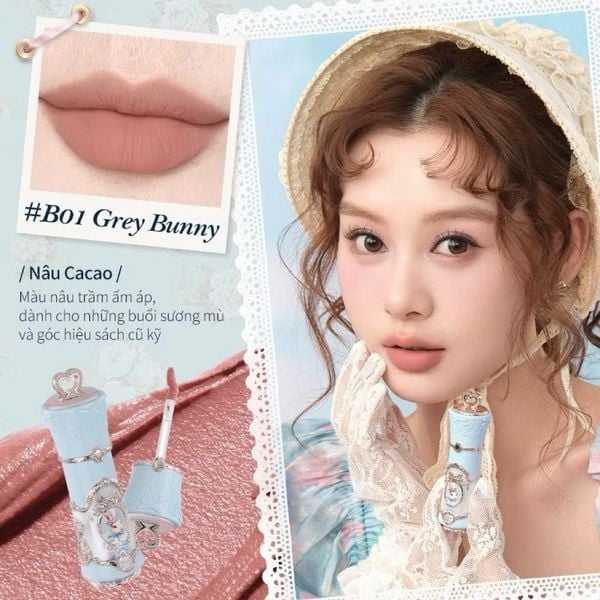 Son Môi Bunny Garden Khu Vườn Thỏ Flower Knows - Son bùn