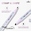 Bút kẻ mắt 2 đầu black brow Odbo  STAMP & SWIPE OD3015