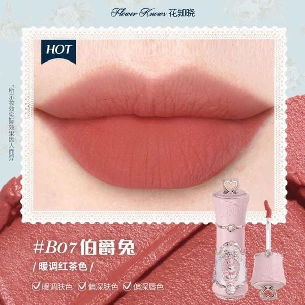 Son Môi Bunny Garden Khu Vườn Thỏ Flower Knows - Son bùn