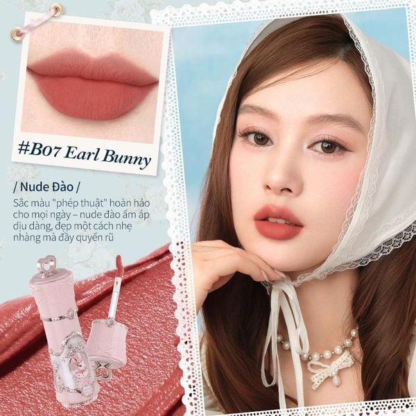 Son Môi Bunny Garden Khu Vườn Thỏ Flower Knows - Son bùn