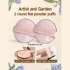 Set 2 Bông Phấn Phủ Amortals Artist Series Hand Garden Round Powder Puff (55x55x7mm)