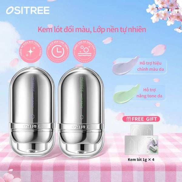 Ositree Kem lót 2.0 nâng tone tự nhiên đều màu da kiềm dầu lâu trôi kem lót phù hợp da nhạy cảm 25g