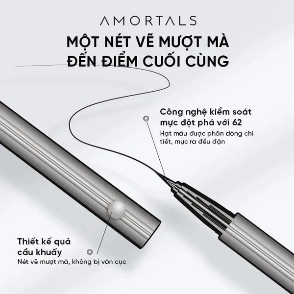 Bút Kẻ Mắt Nước Amortals Spectrum Rainbow Colorful Eyeliner Pen 0.5ml