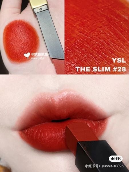 Son YSL Slim 28 True Chili - Đỏ Gạch