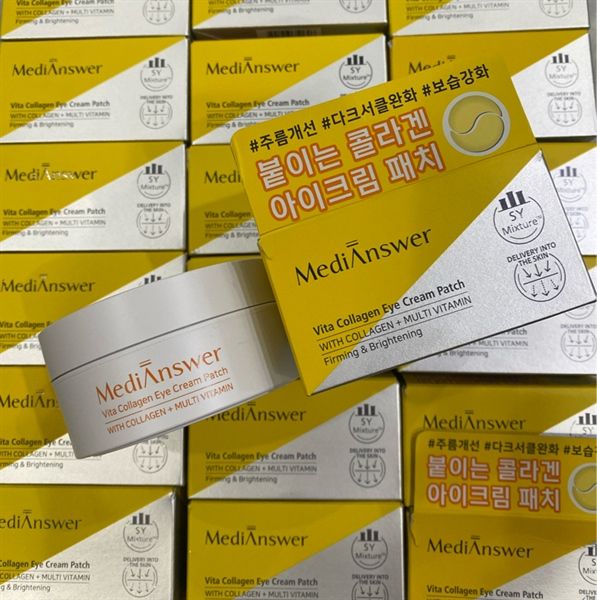 Mặt Nạ Mắt MediAnswer Vita Collagen Eye Cream Patch 80ea