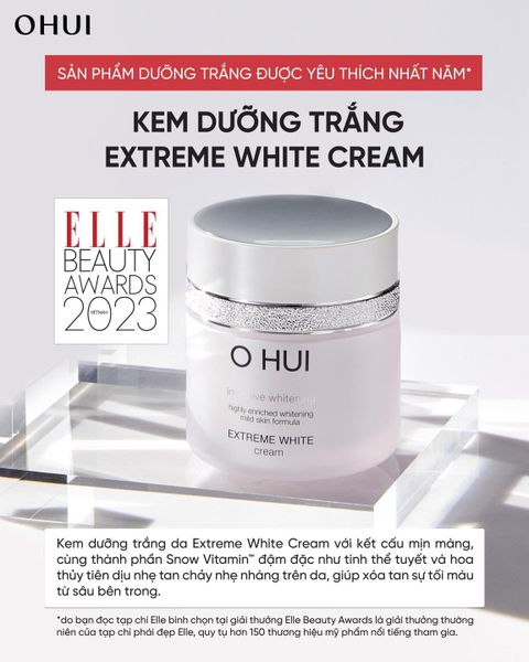 Bộ kem dưỡng trắng da OHUI Extreme White Cream Special Set
