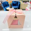 Hộp quà mica vuông nơ tạo bất ngờ