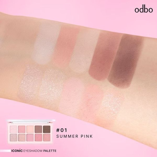 Bảng Phấn Mắt 10 Ô Odbo Iconic Eyeshadow Palette 7g