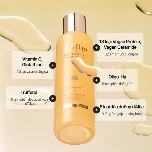 Toner d'Alba Cải Thiện Lỗ Chân Lông, Dưỡng Ẩm Da 180ml