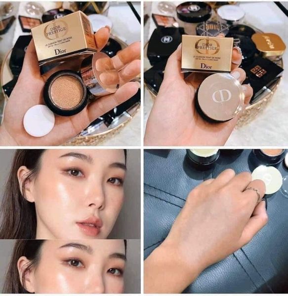 Phấn Nước Cushion Cao Cấp Dior Prestige Le Cushion Teint De Rose SPF50 Minisize 4gr