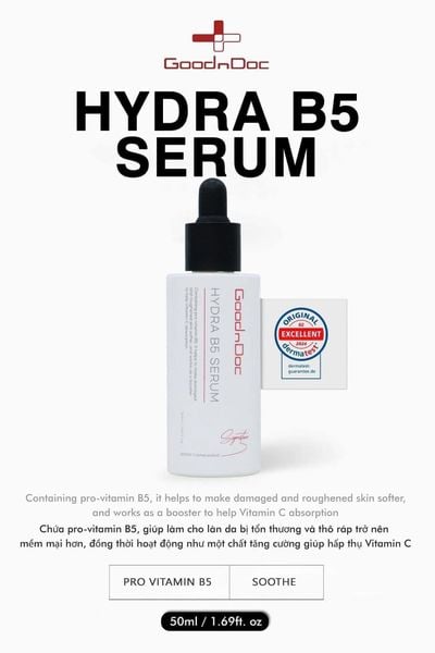 Serum Cấp Ẩm Phục Hồi Da GoodnDoc Hydra B5 Serum 50ml (New)