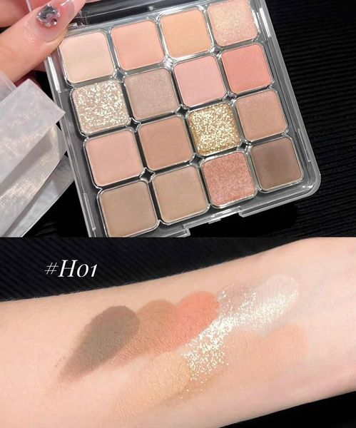 HOLD LIVE Bảng Phấn Mắt 16 ô Sunset Magic Eyeshadow Tray #H01