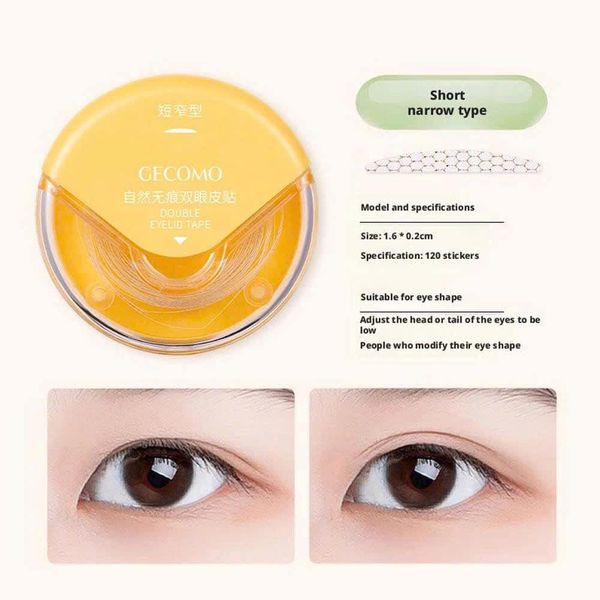 GECOMO Miếng Dán Kích Mí Cuộn Sẵn Keo Double Beauty Tool 120m