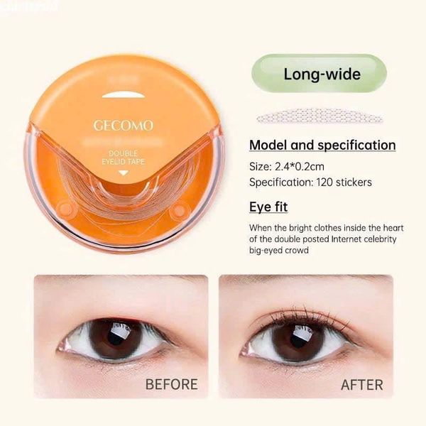 GECOMO Miếng Dán Kích Mí Cuộn Sẵn Keo Double Beauty Tool 120m