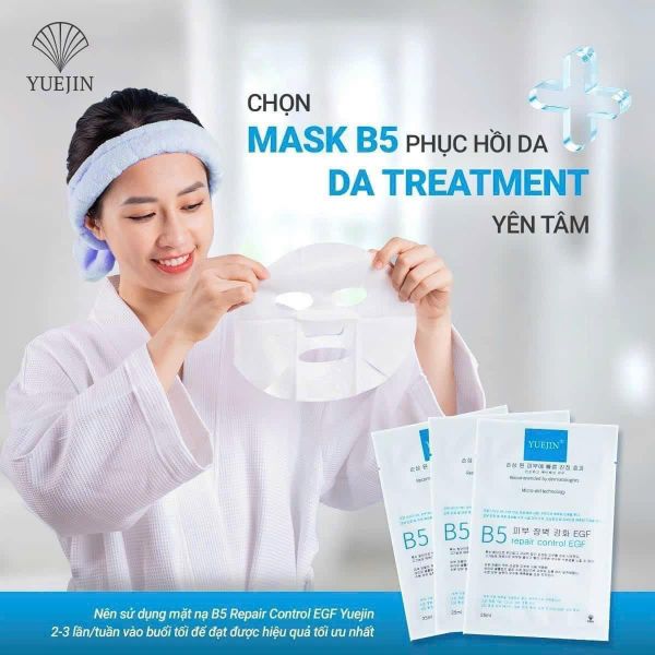 (CÔNG TY) Mặt Nạ Yuejin B5x2 Repair Control EGF Dưỡng Ẩm Phục Hồi Da 25ml