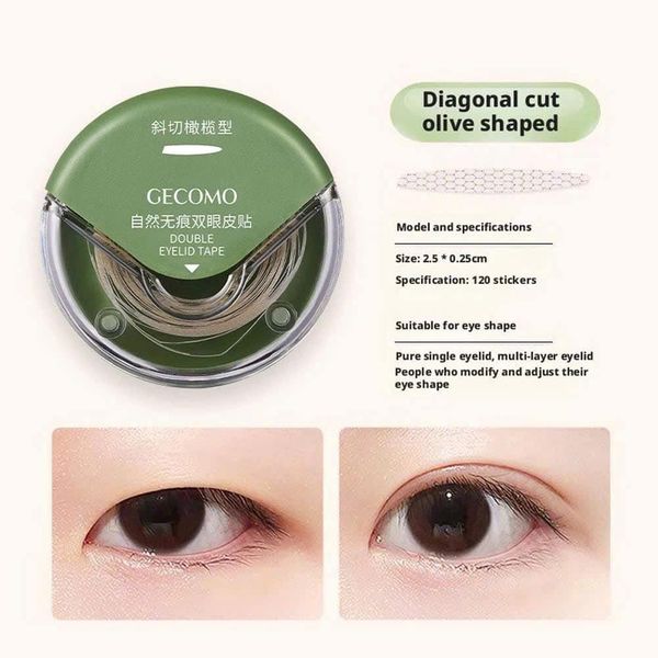 GECOMO Miếng Dán Kích Mí Cuộn Sẵn Keo Double Beauty Tool 120m