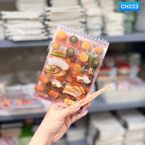 Sticker tương tác thức ăn CH223 kèm nhíp